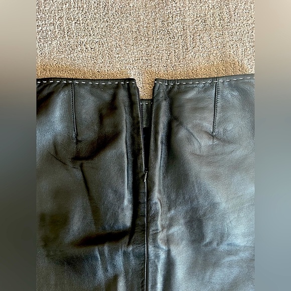 INC / Pencil / Genuine Leather Skirt / 4P - Picture 6 of 7
